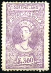 Stamp of Australia » Queensland FISCALS: Impressed Duty 1895 6s to £300 mint value