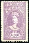 Stamp of Australia » Queensland FISCALS: Impressed Duty 1895 6s to £300 mint value