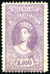 Stamp of Australia » Queensland FISCALS: Impressed Duty 1895 6s to £300 mint value