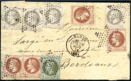 Stamp of France TARIF DU 1er septembre 1871 : 1871-72, Etude sur p