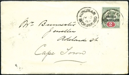 Stamp of Bechuanaland » British Bechuanaland 1893 (Jul 12) Burmester correspondence envelope (c