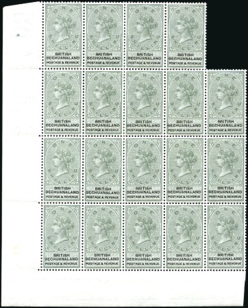 Stamp of Bechuanaland » British Bechuanaland 1887 Unappropriated Die 1s green and black lower l