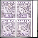 Stamp of British Empire General Collections and Lots » British Empire Essays 1902ca. De La Rue Minerva head imperforate printer