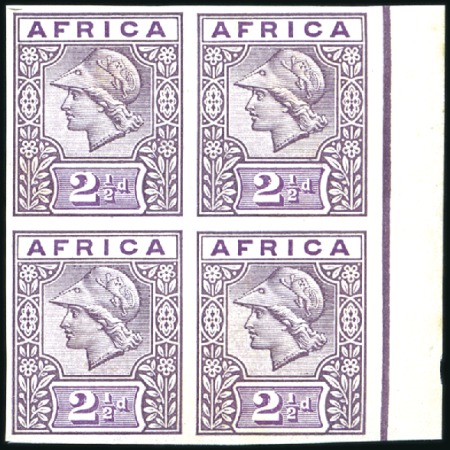 Stamp of British Empire General Collections and Lots » British Empire Essays 1902ca. De La Rue Minerva head imperforate printer