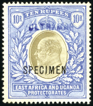 Stamp of Kenya, Uganda and Tanganyika » Kenya, Uganda and Tanganyika 1903-04 1a to 8a (2) and 2r to 10r each overprinte