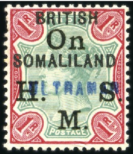 Stamp of Somaliland Protectorate OFFICIALS: 1903 1/2a to 1r set of five, each hands