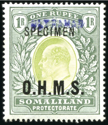 Stamp of Somaliland Protectorate OFFICIALS: 1903 1/2a, 1a, 8a and 1r each overprint