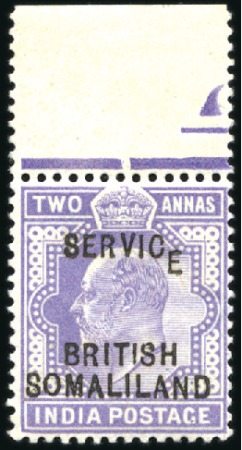 Stamp of Somaliland Protectorate OFFICIALS: 1903 1/2a, 1a and 2a, each marginal fro