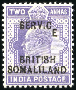 Stamp of Somaliland Protectorate OFFICIALS: 1903 1/2a, 1a and 2a, each showing vari