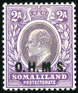 Stamp of Somaliland Protectorate OFFICIALS: 1903 Wmk Mult Crown CA 2a dull and brig