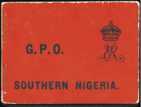 Stamp of Nigerias » Southern Nigeria BOOKLETS: 1905 2/1d complete booklet, containing 1