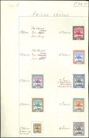 Stamp of Sudan 1921 (Jul 5) De La Rue "Colour Scheme" Appendix sh