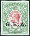 Stamp of Tanganyika 1917-21 1c and 10c to 50r complete set of seventee