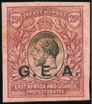 Stamp of Tanganyika 1917-21 1c and 10c to 50r complete set of seventee