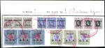 Stamp of Tanganyika 1921 Wmk Mult Script 12c to 3r in strips of three 
