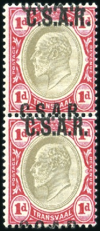 Stamp of South Africa » Transvaal RAILWAY: 1905 KEVII wmk Crown CA 1d grey-brown and