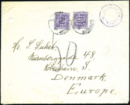 Stamp of Tristan da Cunha 1930 Stampless cover addressed to Denmark, bearing
