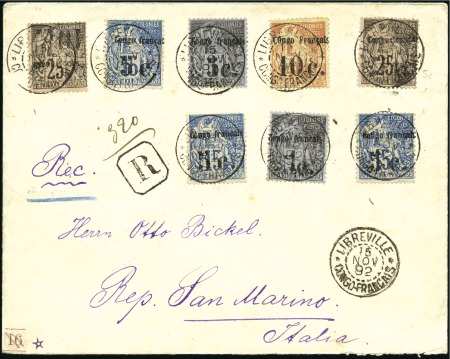 Stamp of Colonies françaises » Congo 1891-1900, Très belle collection de neufs et d'obl