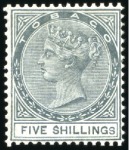 Stamp of Trinidad and Tobago » Tobago COLLECTIONS: 1879-96, Mint/unused selection incl. 