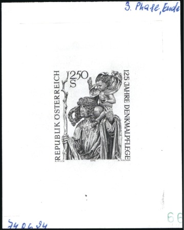 Stamp of Austria » 2nd. Republic 1975 Architectural Heritage 4s single die proofs i