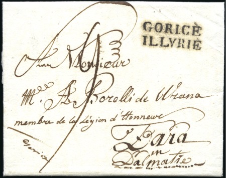 Stamp of Austria » Pre-Stamp Letters and Documents 1812-1813 GORICE ILLYRIE: Folded letter of Borelli