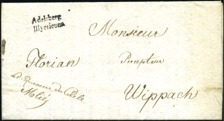 Stamp of Austria » Pre-Stamp Letters and Documents 1811 ADELSBERG ILLYERIENNE: Folded letter bearing 