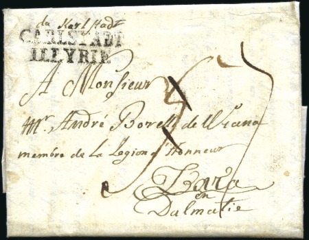 Stamp of Austria » Pre-Stamp Letters and Documents 1810 CARLSTADT ILLYRIE: Folded letter from the Bor