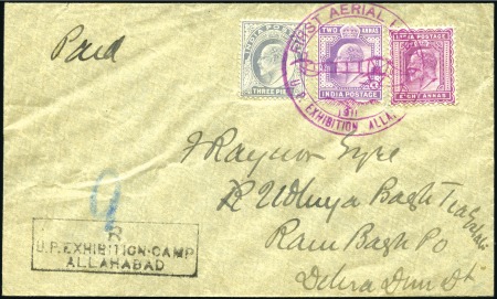 Stamp of India 1911 Allahabad First Aerial Post cover to Dehra Du
