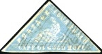 Stamp of South Africa » Cape of Good Hope COLLECTIONS: 1853-61 Triangular used selection wit