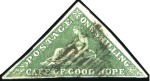 Stamp of South Africa » Cape of Good Hope COLLECTIONS: 1853-61 Triangular used selection wit