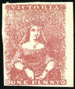 Stamp of Australia » Victoria 1854-57 Campbell & Fergusson 1d pink mint og with