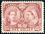 Stamp of Canada 1897 Jubilee 1c to $1, an attractive and valuable 