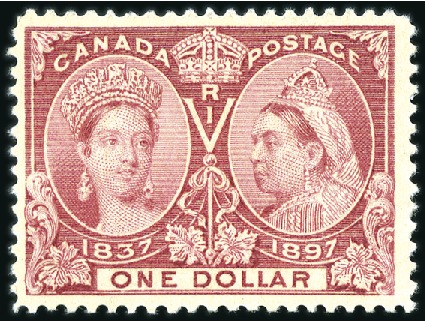Stamp of Canada 1897 Jubilee 1c to $1, an attractive and valuable 