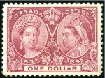 Stamp of Canada 1897 Jubilee 1c to $1, an attractive and valuable 