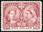 Stamp of Canada 1897 Jubilee 1c to $1, an attractive and valuable 