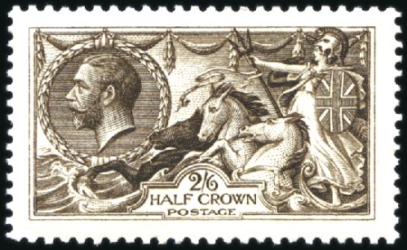 Stamp of Great Britain » King George V 1913 Waterlow 2s6d deep sepia-brown & sepia-brown,