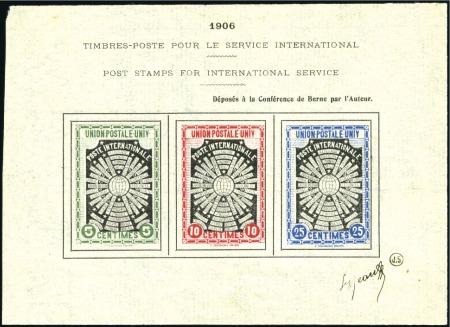 Stamp of France » Collections 1880-1920, Essais de timbres pour la France mais a
