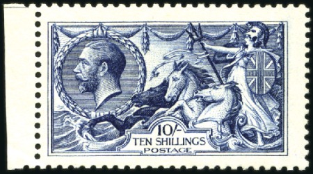 Stamp of Great Britain » King George V 1913 Waterlow 10s indigo-blue mint, vertical creas