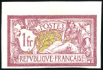 Stamp of France 1900 Merson Yv. 119, 120, 121 et 123 Non dentelé, 