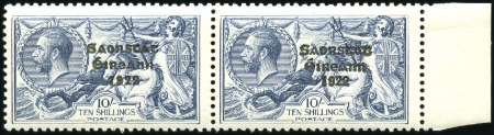 Stamp of Ireland 1925-28 2s6d chocolate brown, 5s rose-carmine and