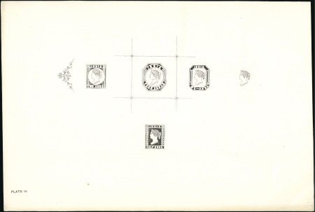 Stamp of India Reprint sheet from the original copper plates of t