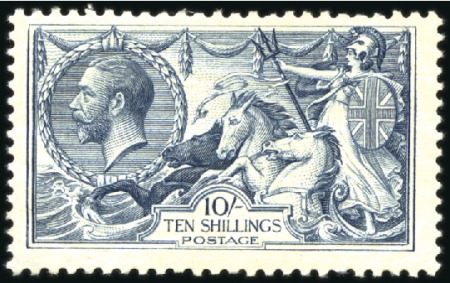 Stamp of Great Britain » King George V 1918-19 Bradbury & Wilkinson 2s6d to 10s (thinned)