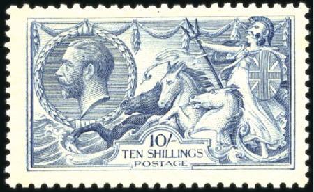 Stamp of Great Britain » King George V 1918-19 Bradbury & Wilkinson 2s6d to 10s, mint set