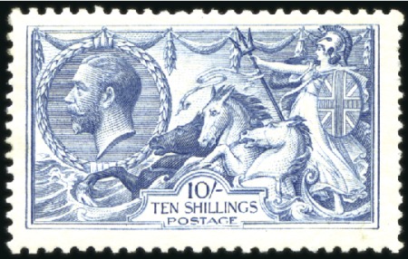 Stamp of Great Britain » King George V 1918-19 Bradbury & Wilkinson 2s6d to 10s, mint set