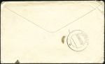 Stamp of Kuwait 1919 Incoming cover from Landour franked with thre
