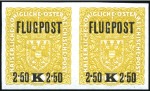 Stamp of Austria 1918 Airs complete issued set on greyish paper and