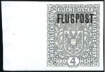 Stamp of Austria 1918 Airs ISSUED set perforated and IMPERFORATE (l