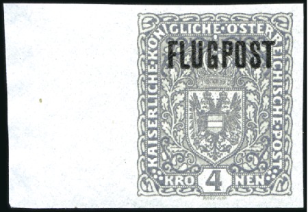 Stamp of Austria 1918 Airs ISSUED set perforated and IMPERFORATE (l