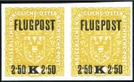 Stamp of Austria 1918 Airs ISSUED set and UNISSUED value 7K on 10K 