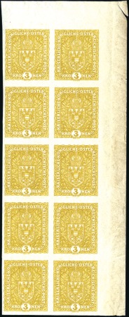 Stamp of Austria 1918 Airs ISSUED set on white paper plus 2kr50 & 4